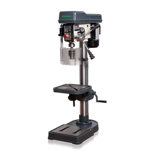 Woodfast 430mm (17") Floor Drill Press Electronic Variable Speed 16mm Key Chuck 240V DP43016F-VS