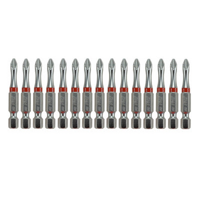 MEDALIST Work Force Phillips #2x50mm Impact Rated Power Bit- 15pc