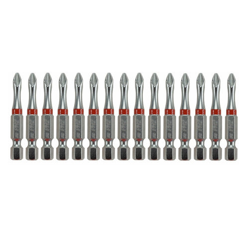 MEDALIST Work Force Phillips #2x50mm Impact Rated Power Bit- 15pc