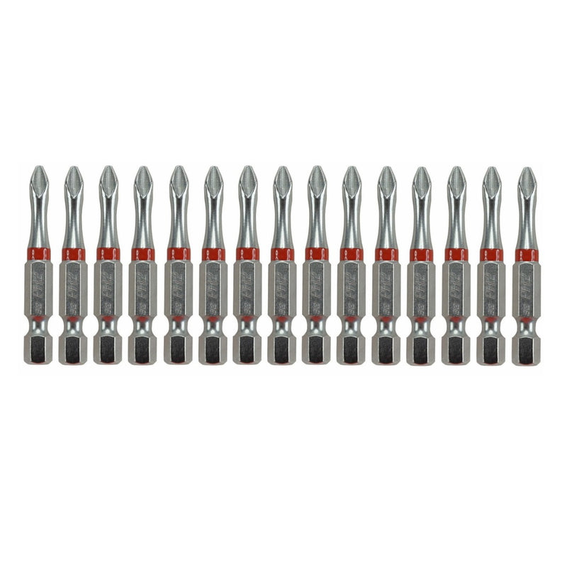 MEDALIST Work Force Phillips #2x50mm Impact Rated Power Bit- 15pc
