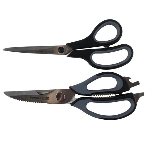 MEDALIST Work Force  Scissors Stainless Steel Set 2pc Multi Function Kitchen & Cut Out