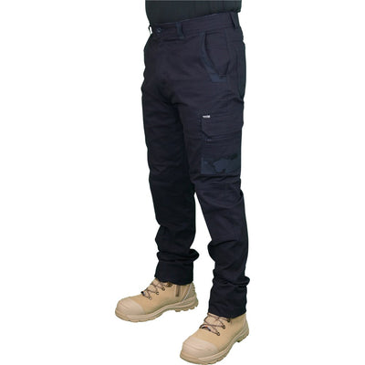 WORKIT Decoy Canvas Modern Fit Stretch Cargo Work Pants-Navy