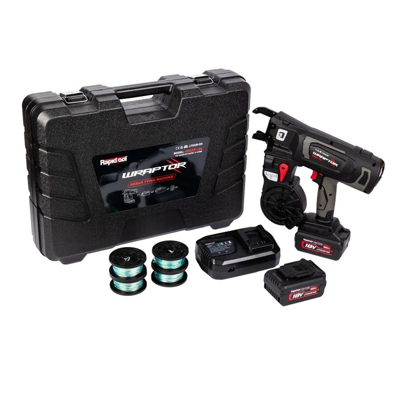 RAPID TOOLS WRAPTOR 1.3mm WRAP-44 Cordless Rebar Tying Machine