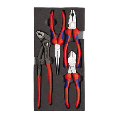 Knipex 00 20 01 V01 4pce Plier Set In Foam Tray