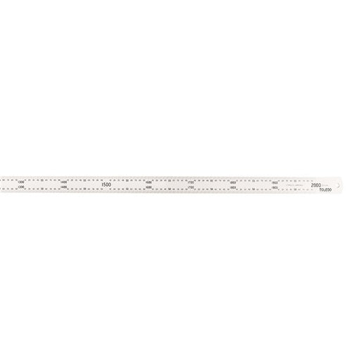 Toledo 2000M Metric Only Stainless Steel Rules - Single Sided