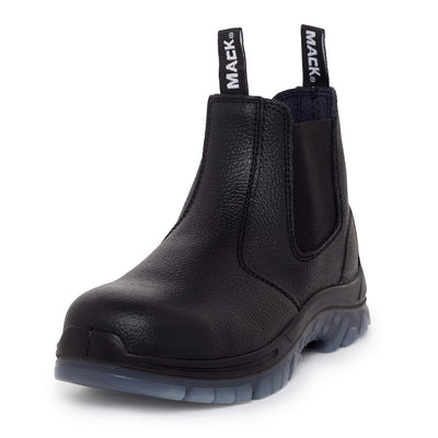 Mack Tradie Slip On Safety Work Boots Black MKTRADIE-BBF