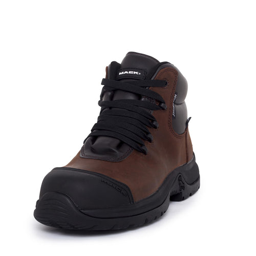 MACK ZERO II LACE UP SAFETY WORK BOOTS ROCKY BROWN MKZERO2-HHF