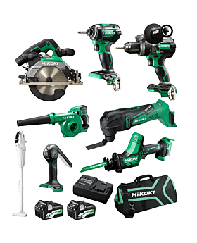 HIKOKI  18V / 36V Multivolt Li-Ion Cordless Combo Kit-8pce