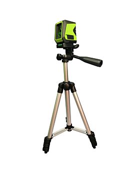 IMEX Hi Vis Green Beam Cross Line Laser Level With Tripod- L2G -FDD