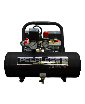 PEERLESS  BLACK 65 LPM Oil less Air Compressor with Mini Regulator  9 Litre Tank - PB2000