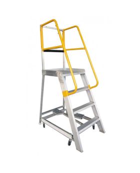 GORILLA Order Picking Ladder 1200mm 200kg Rated Aluminium GOP04