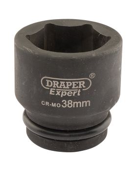 Draper Tools Expert 38mm 3/4 Square Drive Hi-Torq&#174; 6 Point Impact Socket DRA05018