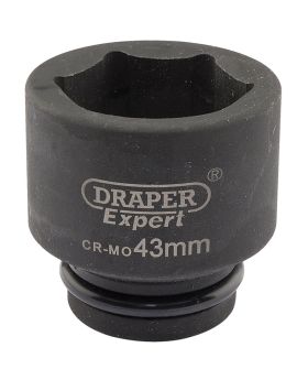 Draper Tools Expert 43mm 3/4 Square Drive Hi-Torq&#174; 6 Point Impact Socket DRA05024