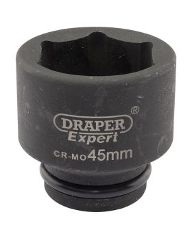 Draper Tools Expert 45mm 3/4 Square Drive Hi-Torq&#174; 6 Point Impact Socket DRA05027