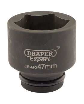 Draper Tools Expert 47mm 3/4 Square Drive Hi-Torq&#174; 6 Point Impact Socket DRA05029