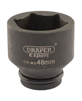 Draper Tools Expert 48mm 3/4 Square Drive Hi-Torq&#174; 6 Point Impact Socket DRA05030