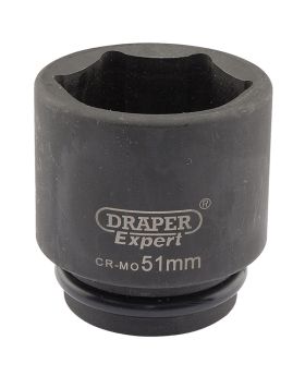 Draper Tools Expert 51mm 3/4 Square Drive Hi-Torq&#174; 6 Point Impact Socket DRA05033