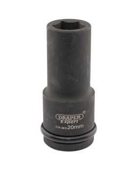 Draper Tools Expert 20mm 3/4 Square Drive Hi-Torq&#174; 6 Point Deep Impact Socket DRA05052