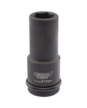 Draper Tools Expert 21mm 3/4 Square Drive Hi-Torq&#174; 6 Point Deep Impact Socket DRA05053