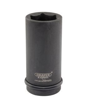 Draper Tools Expert 29mm 3/4 Square Drive Hi-Torq&#174; 6 Point Deep Impact Socket DRA05061