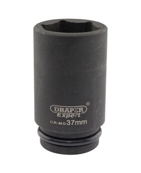 Draper Tools Expert 37mm 3/4 Square Drive Hi-Torq&#174; 6 Point Deep Impact Socket DRA05068