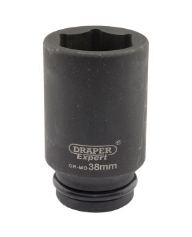 Draper Tools Expert 38mm 3/4 Square Drive Hi-Torq&#174; 6 Point Deep Impact Socket DRA05069