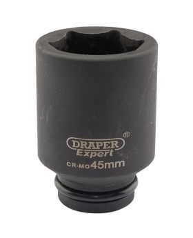 Draper Tools Expert 45mm 3/4 Square Drive Hi-Torq&#174; 6 Point Deep Impact Socket DRA05076