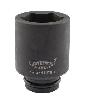 Draper Tools Expert 46mm 3/4 Square Drive Hi-Torq&#174; 6 Point Deep Impact Socket DRA05077