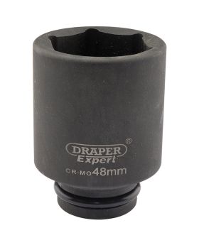 Draper Tools Expert 48mm 3/4 Square Drive Hi-Torq&#174; 6 Point Deep Impact Socket DRA05079