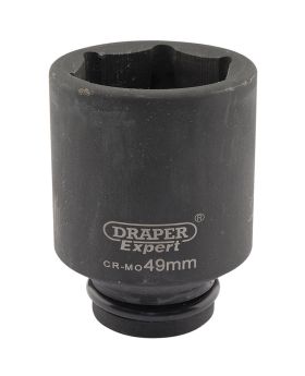 Draper Tools Expert 49mm 3/4 Square Drive Hi-Torq&#174; 6 Point Deep Impact Socket DRA05080