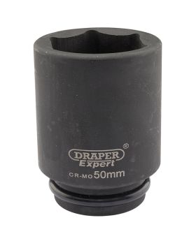 Draper Tools Expert 50mm 3/4 Square Drive Hi-Torq&#174; 6 Point Deep Impact Socket DRA05081