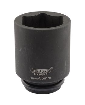 Draper Tools Expert 55mm 3/4 Square Drive Hi-Torq&#174; 6 Point Deep Impact Socket DRA05085