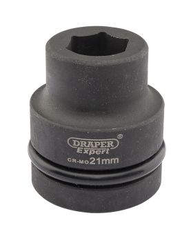 Draper Tools Expert 21mm 1 Square Drive Hi-Torq&#174; 6 Point Impact Socket DRA05102