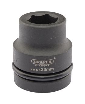 Draper Tools Expert 23mm 1 Square Drive Hi-Torq&#174; 6 Point Impact Socket DRA05104