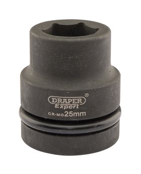 Draper Tools Expert 25mm 1 Square Drive Hi-Torq&#174; 6 Point Impact Socket DRA05106