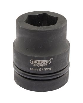 Draper Tools Expert 27mm 1 Square Drive Hi-Torq&#174; 6 Point Impact Socket DRA05108