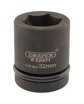 Draper Tools Expert 32mm 1 Square Drive Hi-Torq&#174; 6 Point Impact Socket DRA05112