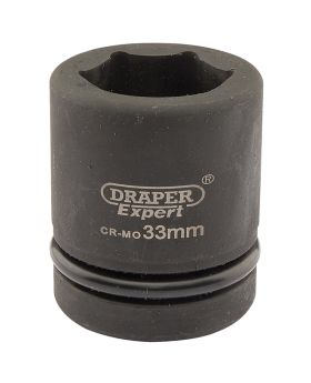 Draper Tools Expert 33mm 1 Square Drive Hi-Torq&#174; 6 Point Impact Socket DRA05113