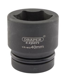 Draper Tools Expert 40mm 1 Square Drive Hi-Torq&#174; 6 Point Impact Socket DRA05120