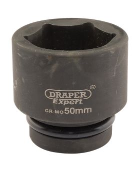 Draper Tools Expert 50mm 1 Square Drive Hi-Torq&#174; 6 Point Impact Socket DRA05125