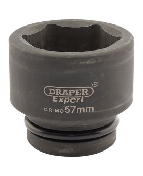 Draper Tools Expert 57mm 1 Square Drive Hi-Torq&#174; 6 Point Impact Socket DRA05127