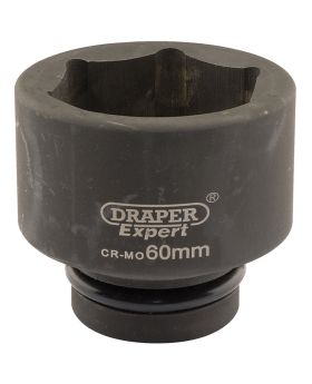 Draper Tools Expert 60mm 1 Square Drive Hi-Torq&#174; 6 Point Impact Socket DRA05129