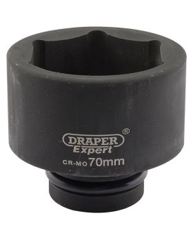 Draper Tools Expert 70mm 1 Square Drive Hi-Torq&#174; 6 Point Impact Socket DRA05131