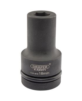 Draper Tools Expert 18mm 1 Square Drive Hi-Torq&#174; 6 Point Deep Impact Socket DRA05133