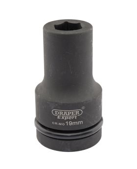 Draper Tools Expert 19mm 1 Square Drive Hi-Torq&#174; 6 Point Deep Impact Socket DRA05134