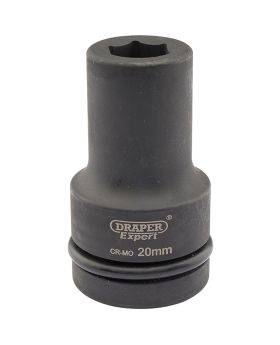 Draper Tools Expert 20mm 1 Square Drive Hi-Torq&#174; 6 Point Deep Impact Socket DRA05135