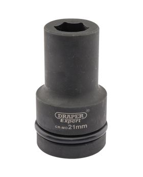 Draper Tools Expert 21mm 1 Square Drive Hi-Torq&#174; 6 Point Deep Impact Socket DRA05136