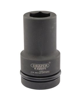 Draper Tools Expert 25mm 1 Square Drive Hi-Torq&#174; 6 Point Deep Impact Socket DRA05140