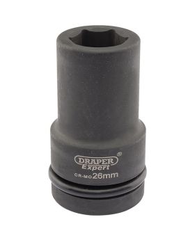 Draper Tools Expert 26mm 1 Square Drive Hi-Torq&#174; 6 Point Deep Impact Socket DRA05141