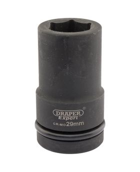 Draper Tools Expert 29mm 1 Square Drive Hi-Torq&#174; 6 Point Deep Impact Socket DRA05144